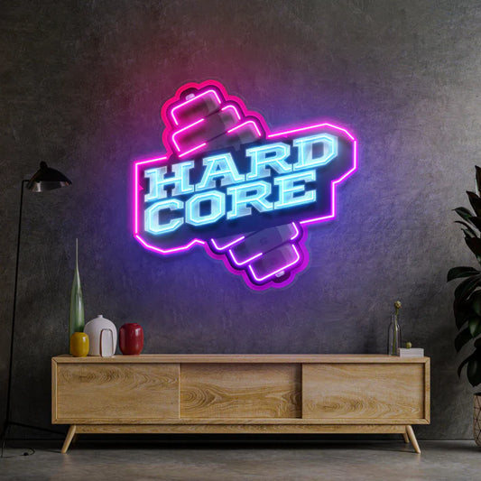 Hardcore Dambıl Gym Yeni Konsepti Neon Led Gece Lambası