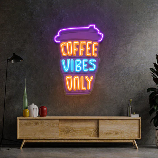 Coffee Vibes Only Neon Led Gece Lambası