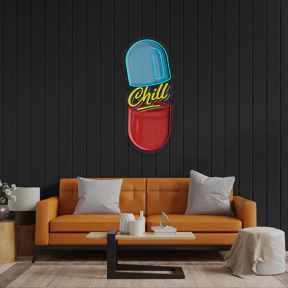 The Chill Pill Neon Led Gece Lambası