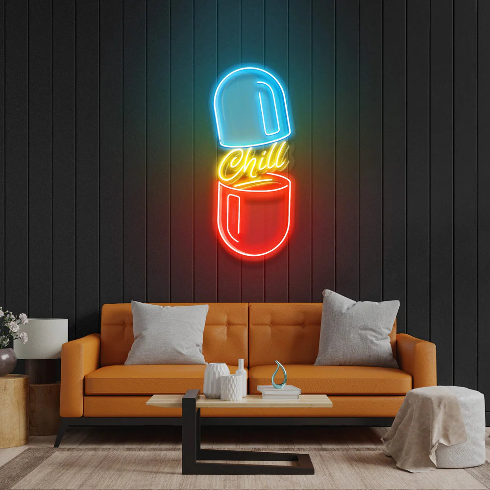 The Chill Pill Neon Led Gece Lambası