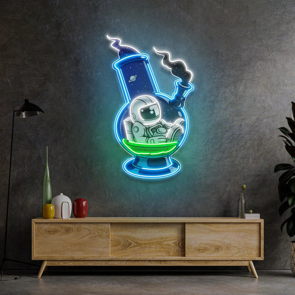 Astronot Bong Led Neon Gece Lambası