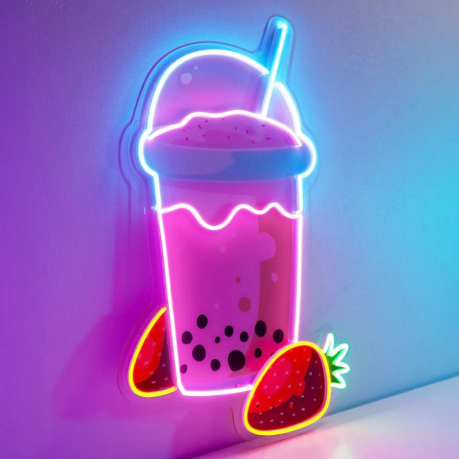 Strawberry Milk Çilek Neon Led