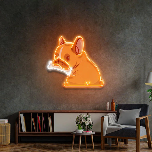 Köpek Temalı Neon Led Gece Lambası