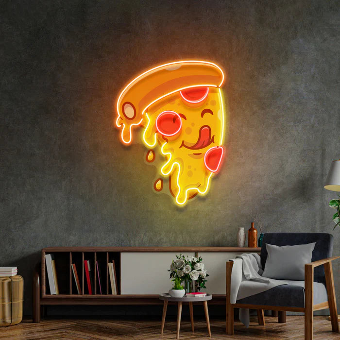 Pizza Dilimi Neon Led Gece Lambası