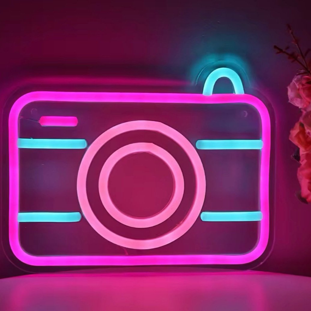 Camera Kamera Neon Led