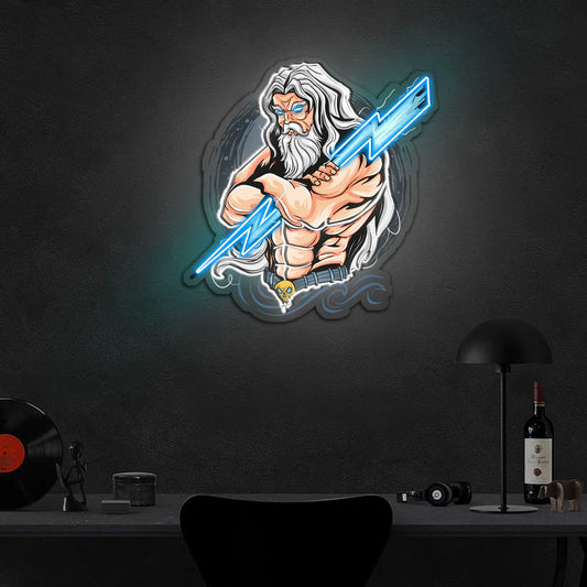 Zeus Temalı Neon Led Gece Lambası