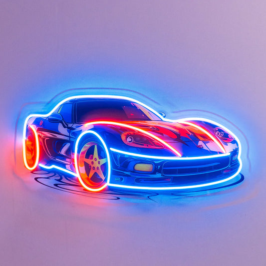 02 Lüks Araba Modifiyeli Car Neon Led Gece Lambası