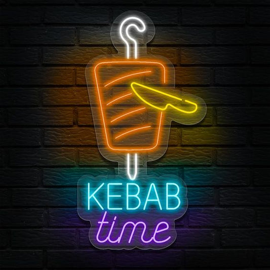 Fastfood Döner Kebab Neon Led Gece Lambası