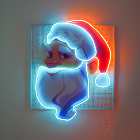 Noel Baba 🎅 Neon Yeni Yıl Çalışması Yılbaşı Neon Led Gece Lambası