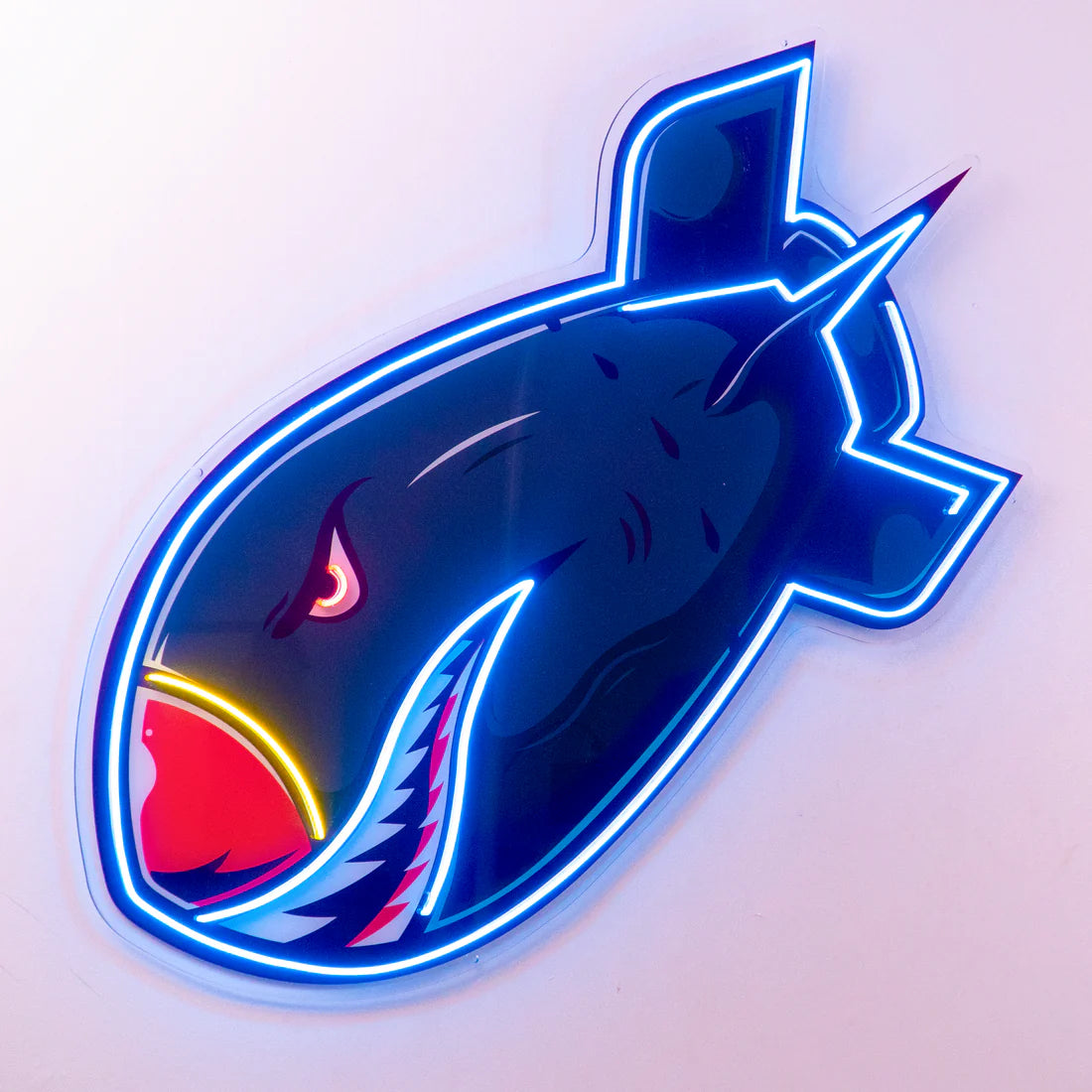 Shark Köpek Balığı Füze Neon Led Gece Lambası