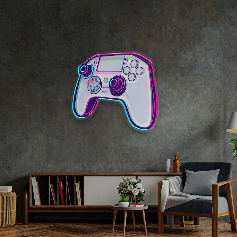 Cartoon Gamepad Neon Led Gece Lambası