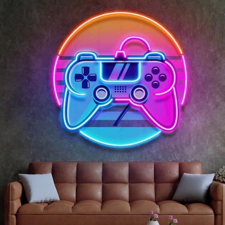 Joyistick Gamepad Gamer Neon Led