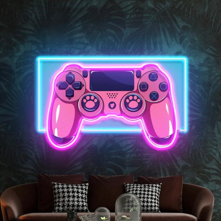 Pembe gamepad joystick Neon Led