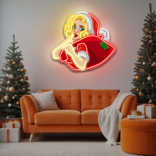 Marilyn Monroe Yeni Yıl Çalışması Yılbaşı Neon Led Gece Lambası