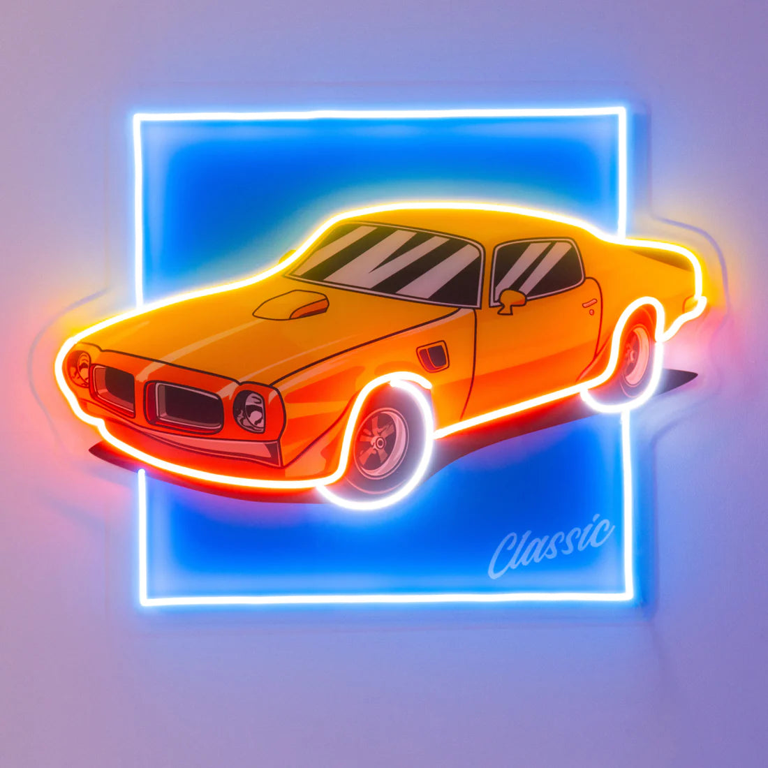 Nostalji Lüks Araba Modifiyeli Car Neon Led Gece Lambası