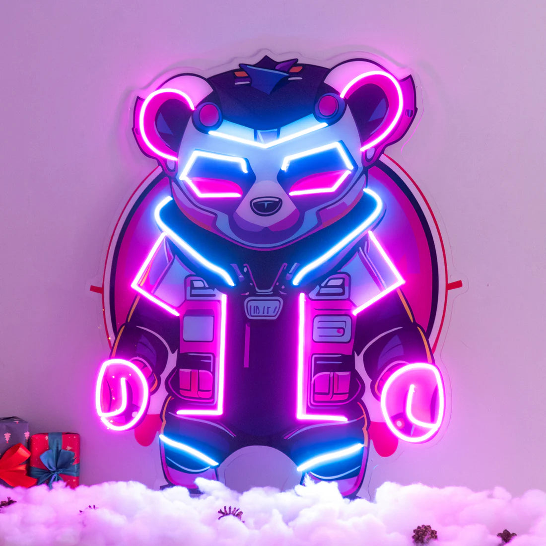 Cyberpunk Panda LED Neon Led Gece Lambası