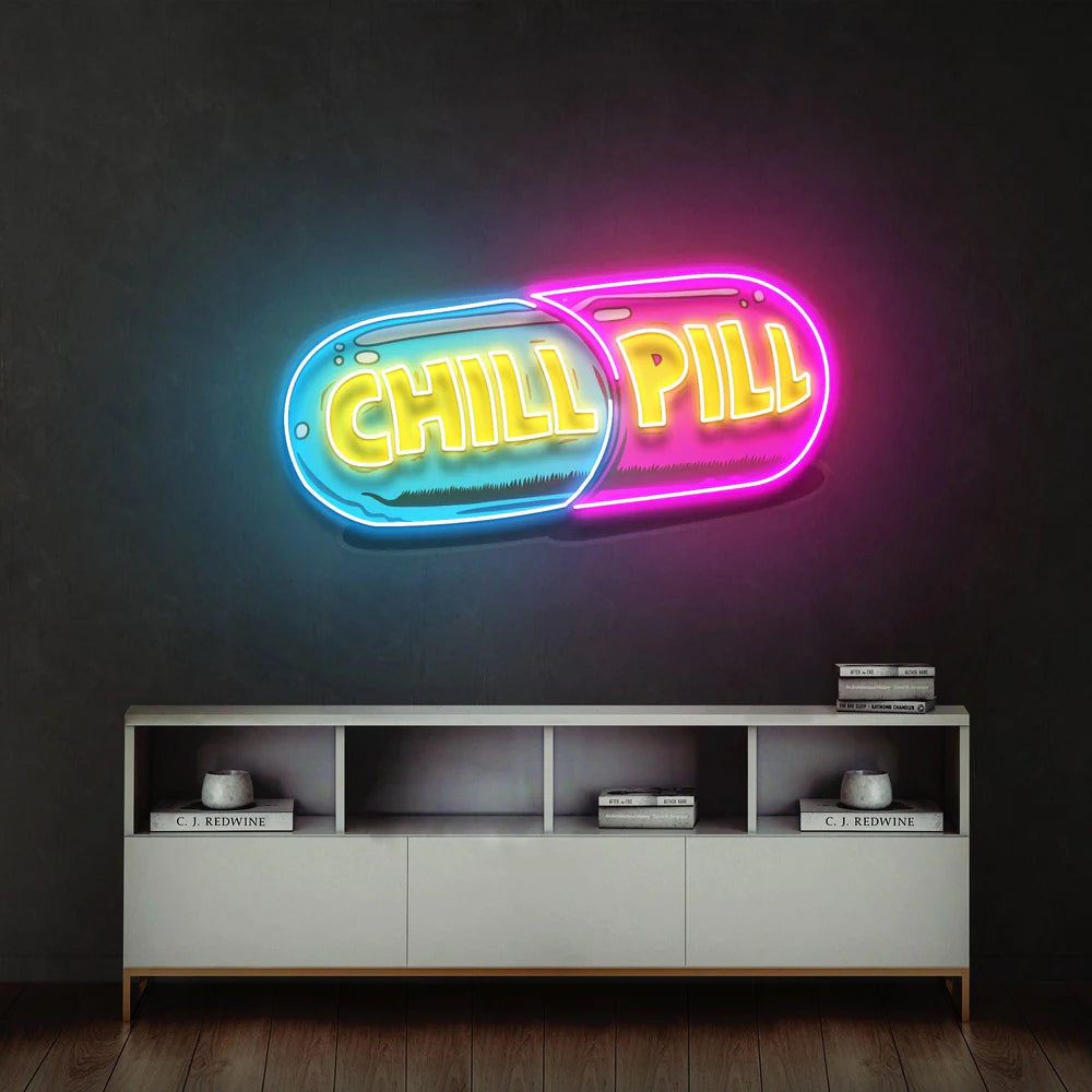 Chill Pill Hap Neon Led Gece Lambası