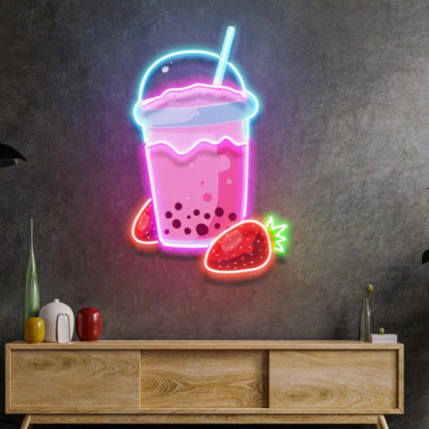 Strawberry Milk Çilek Neon Led