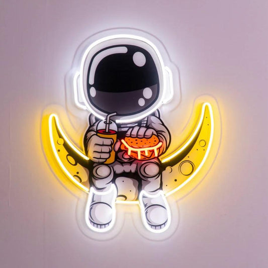 Astronot Hamburger Led Neon