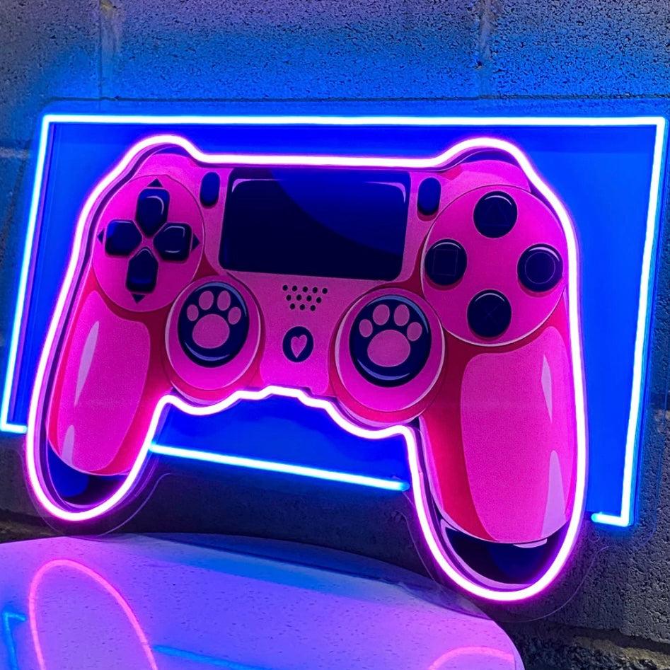 Pembe gamepad joystick Neon Led